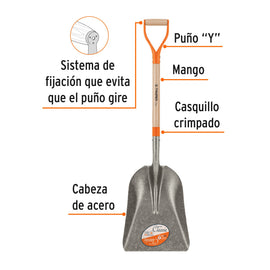 Pala carbonera Classic, puño 