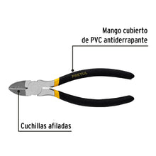 Cargar imagen en el visor de la galería, Pinza de corte diagonal 7&quot; mango de PVC, PRETUL PCD-7P (22637)