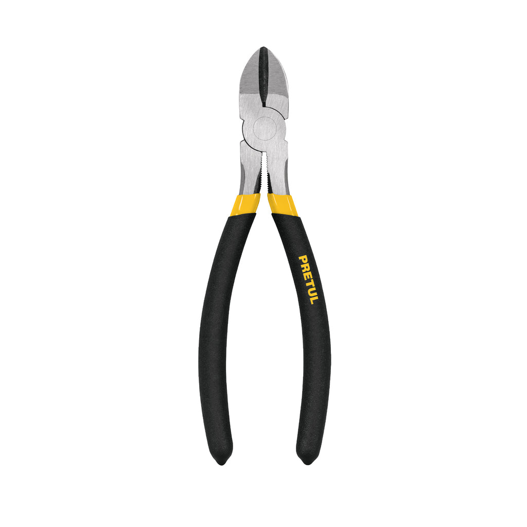 Pinza de corte diagonal 8" mango de PVC, PRETUL PCD-8P (22639)