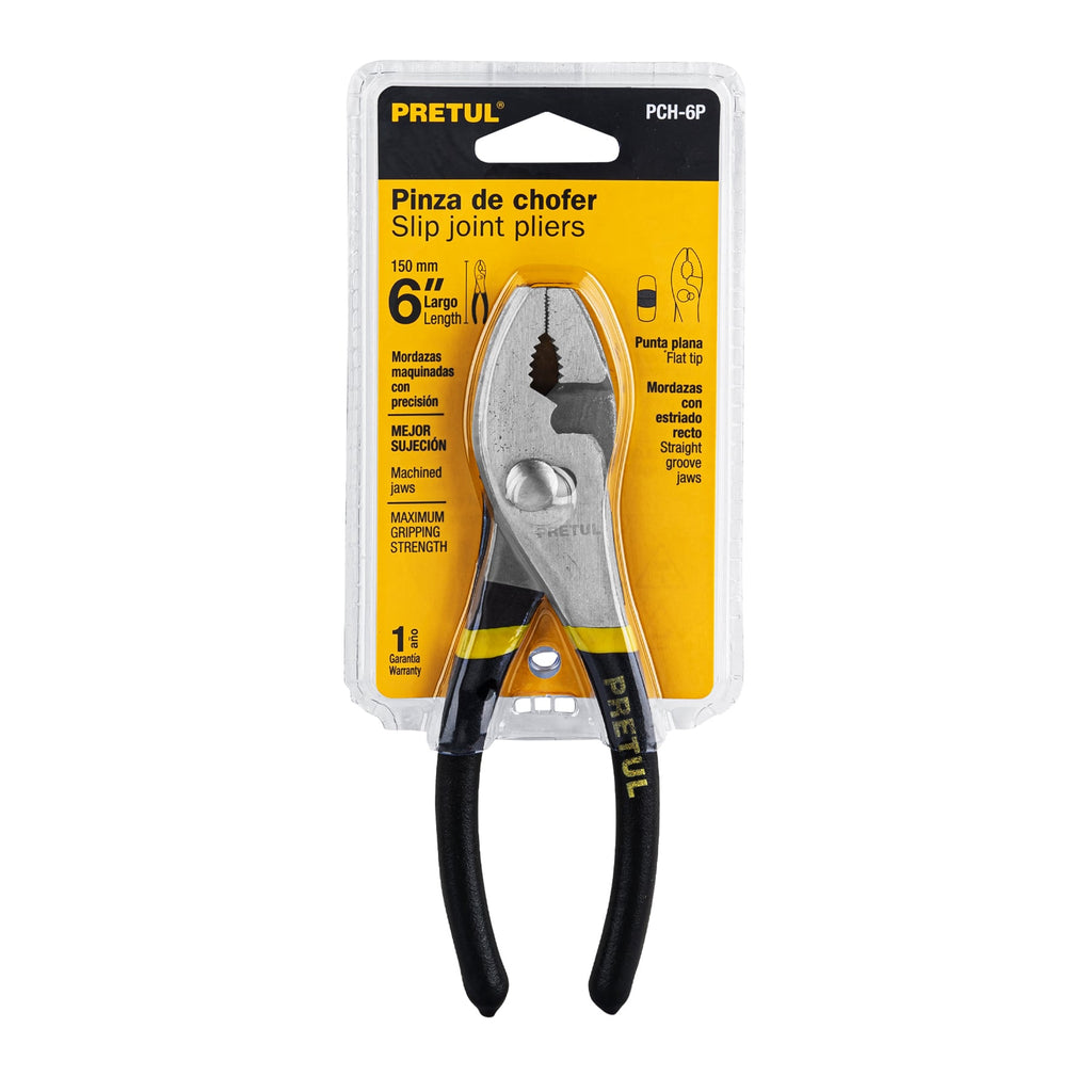 Pinza de chofer 6" mango de PVC, PRETUL PCH-6P (22651)