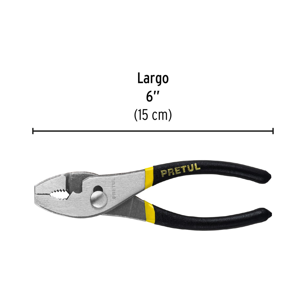 Pinza de chofer 6" mango de PVC, PRETUL PCH-6P (22651)