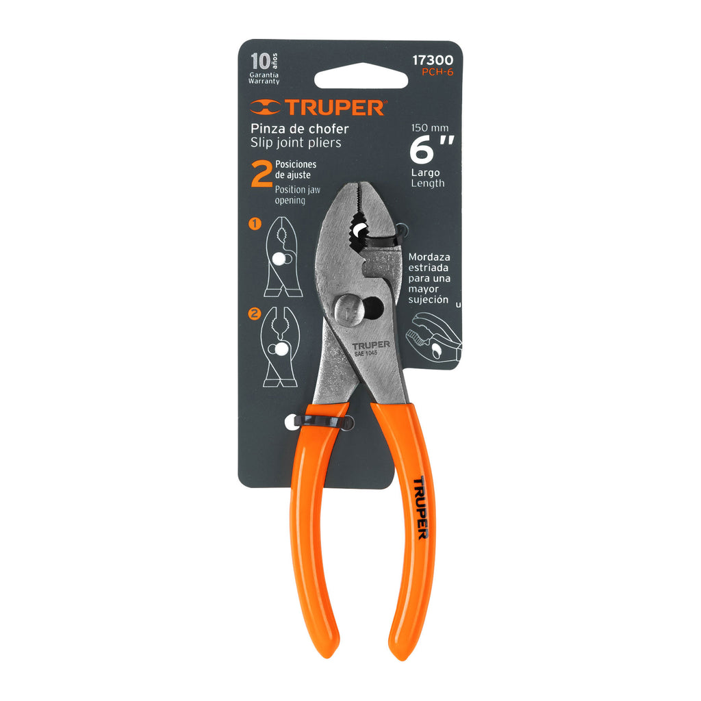 Pinza de chofer 6" mango de PVC, TRUPER PCH-6 (17300)