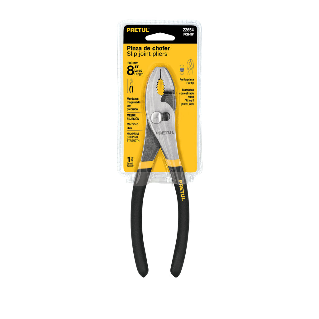 Pinza de chofer 8" mango de PVC, PRETUL PCH-8P (22654)