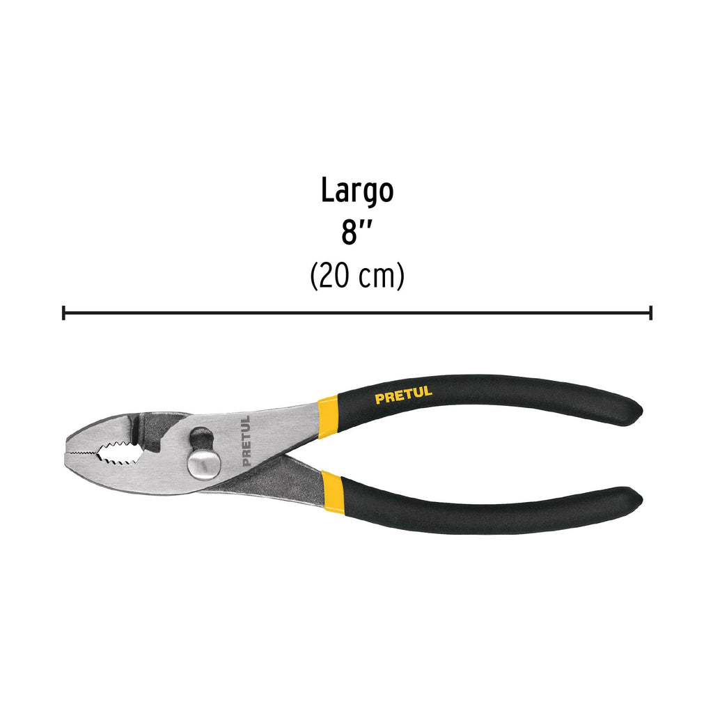 Pinza de chofer 8" mango de PVC, PRETUL PCH-8P (22654)