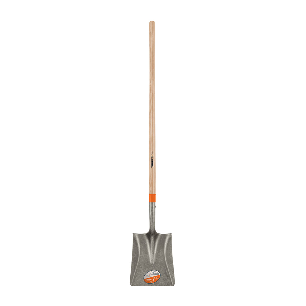 Pala cuadrada Classic, mango largo 48", TRUPER PCL (17170)