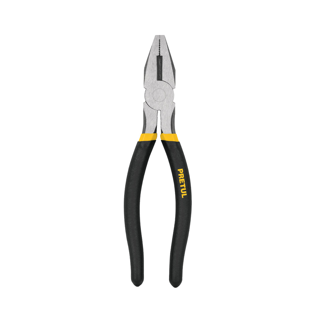 Pinza para electricista 8" mango de PVC, PRETUL PEL-8P (22609)