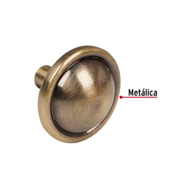 Perilla para muebles metálica estilo 