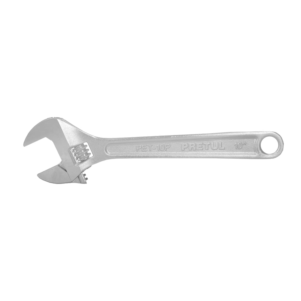 Llave ajustable (perico) 10" cromada, PRETUL PET-10P (21816)