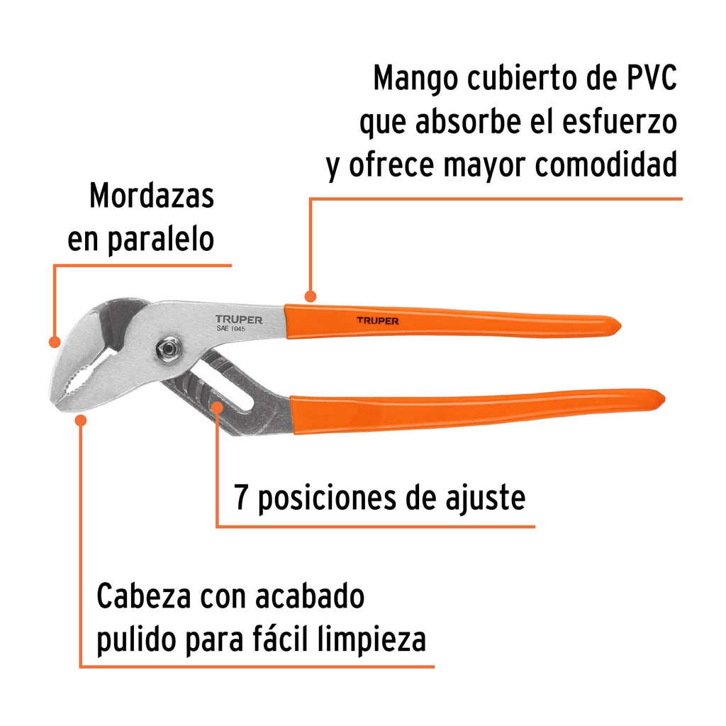 Pinza de extensión 12" mango de PVC, TRUPER PEX-12 (17352)