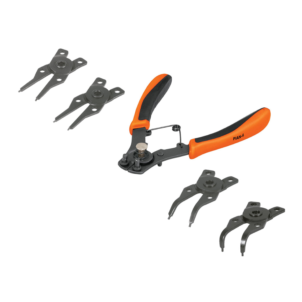 Pinza para anillos de retención 6" 4 cabezas intercambiables PIAN-4 (17355)