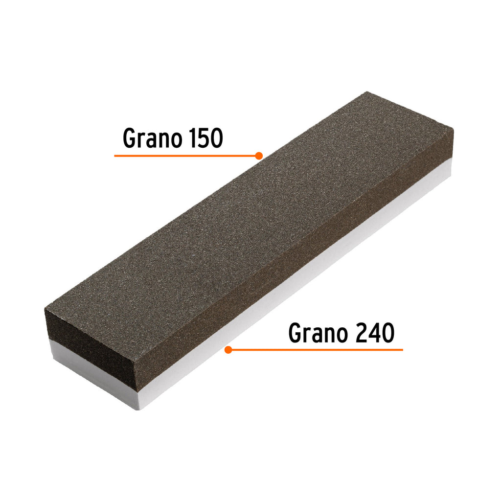Piedra para asentar 200 mm, doble grano 150 y 240, TRUPER PIAS-108 (11668)