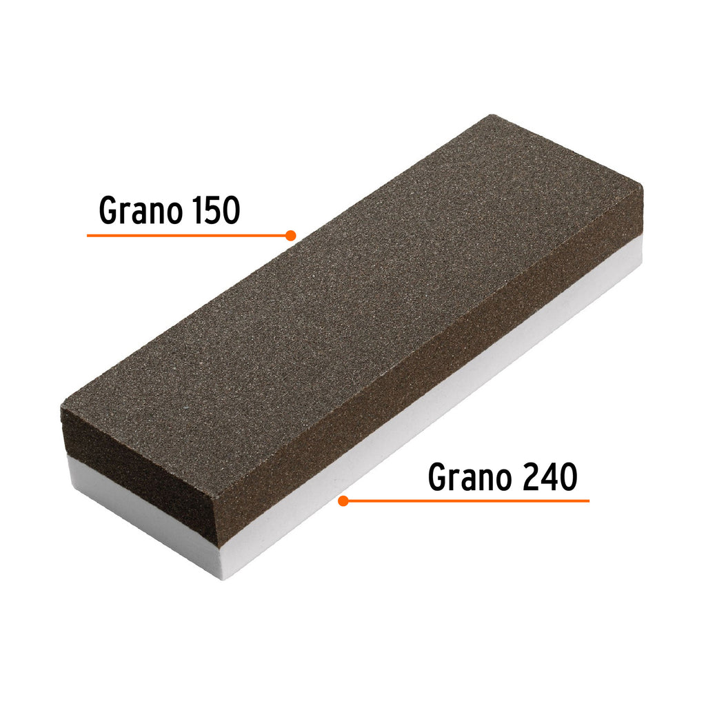 Piedra para asentar 150 mm, doble grano 150 y 240, TRUPER PIAS-109 (11667)