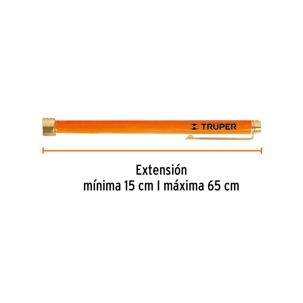 Imán extensible de acero inoxidable, 1.5 kg, TRUPER PICK-UP (14140)