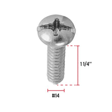 Cargar imagen en el visor de la galería, Pijas para lámina, #14x 1-1/4" bolsa con 10pz, FIERO PILA-14X1-1/4 (44434)