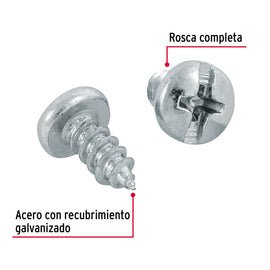 Pijas para lámina, #8 x 3/8