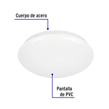 Cargar imagen en el visor de la galería, Luminario de LED 15 W tipo plafón luz de día, VOLTECK PLA-101L (47375)