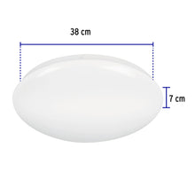 Cargar imagen en el visor de la galería, Luminario de LED 22 W tipo plafón luz de día, VOLTECK PLA-103L (47377)