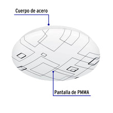 Cargar imagen en el visor de la galería, Luminario LED 8 W plafón decorativo cuadros luz día, VOLTECK PLA-501L (43176)