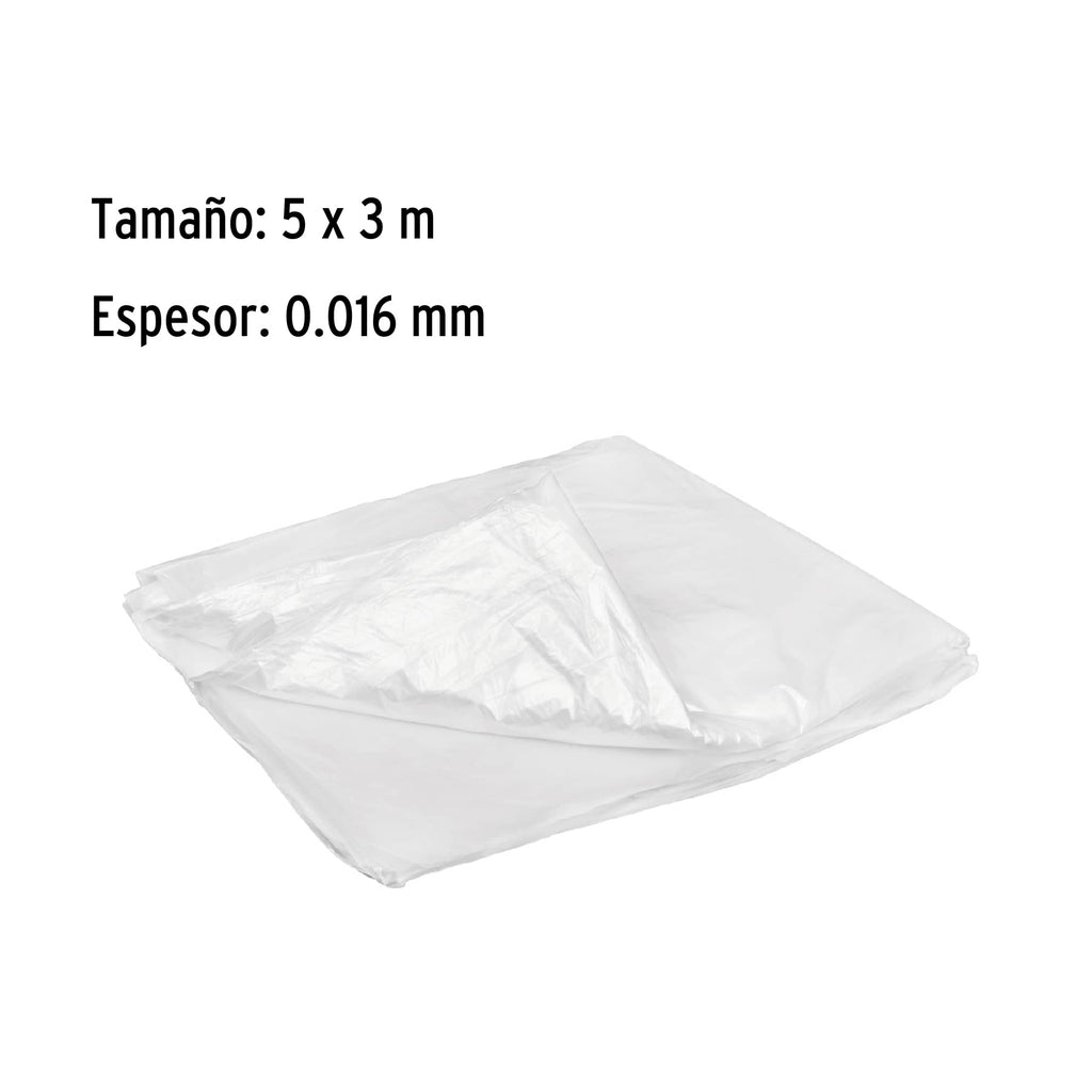 Plastiprotector 5 x 2 m, uso rudo, TRUPER PLAP-10R (11108)