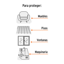 Cargar imagen en el visor de la galería, Plastiprotector 5 x 3 m, uso ligero, TRUPER PLAP-15L (11109)