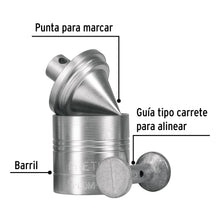 Cargar imagen en el visor de la galería, Plomada metálica de 340 g con centro, PRETUL PLOM-3Z (22463)