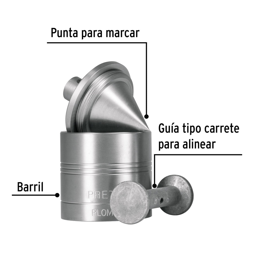 Plomada metálica de 675 g con centro, PRETUL PLOM-4Z (22464)