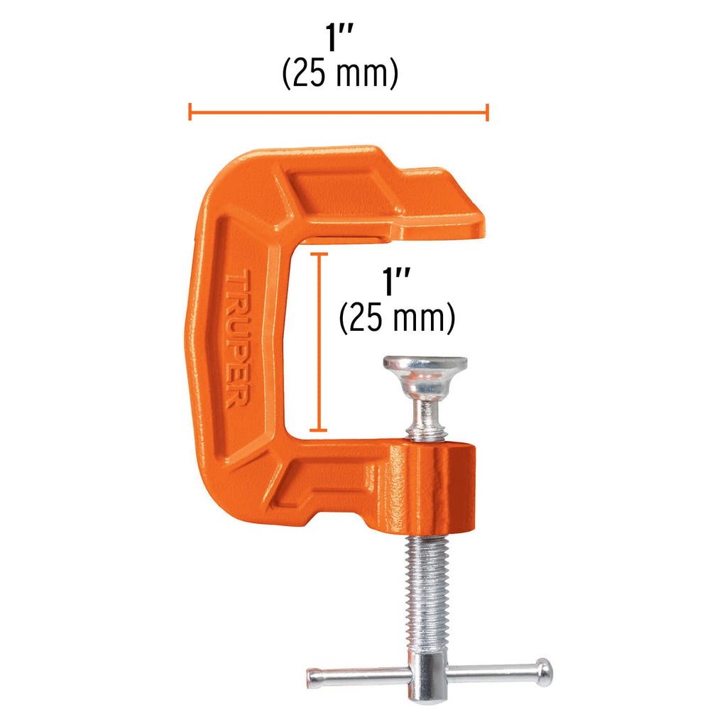 Prensa 1" de hierro dúctil para carpintería, TRUPER PNT- 1 (17658)