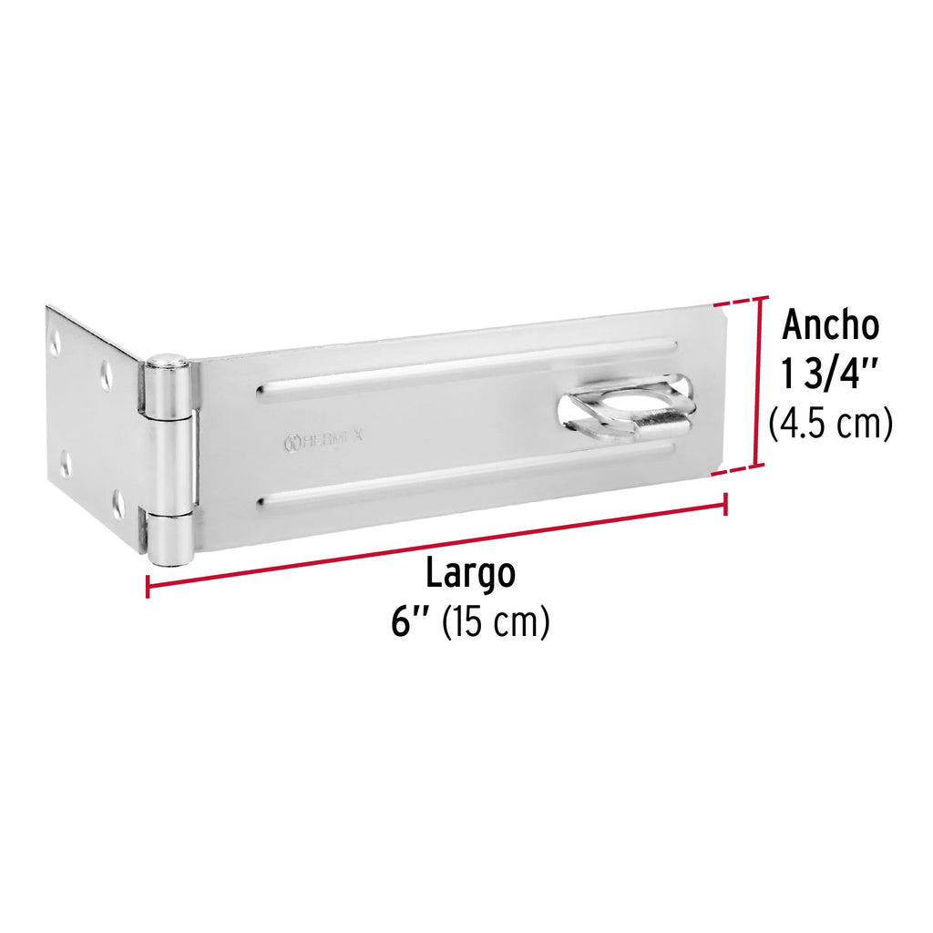 Portacandado de acero zincado 6", HERMEX  POCZ-600 (43751)