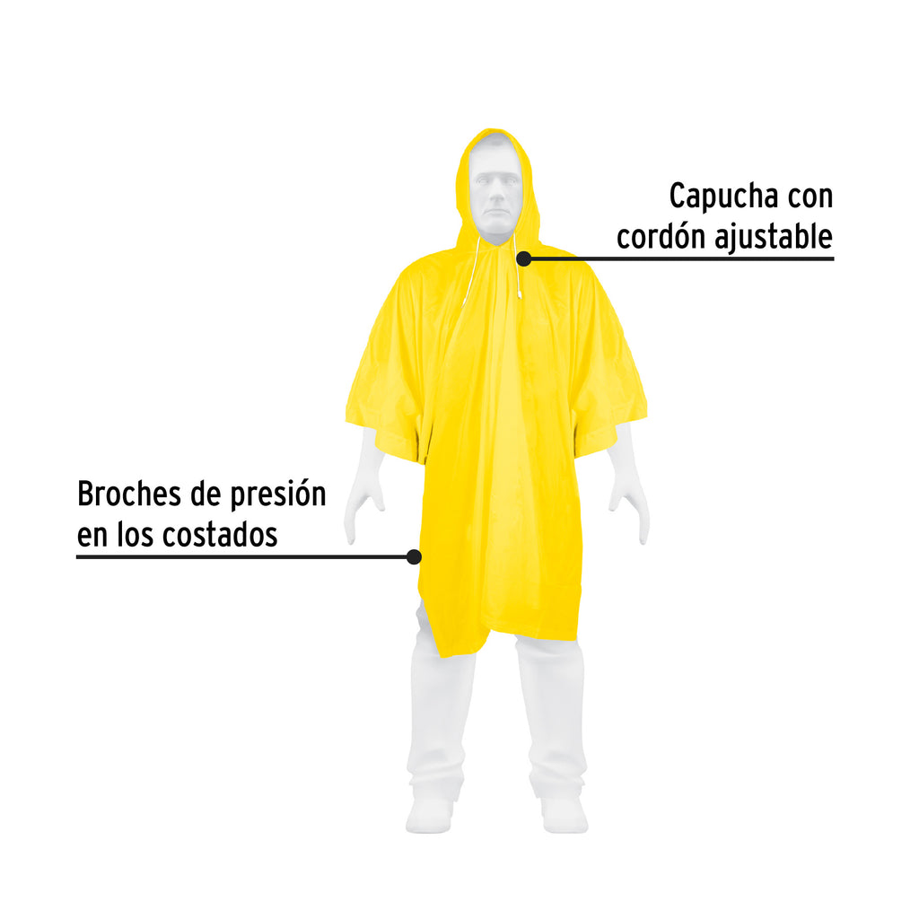 Poncho o capamanga ligero de PVC, PRETUL PONCHO-P (21541)