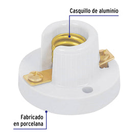 Soquet de porcelana para candil, VOLTECK POPO-10 (46531)