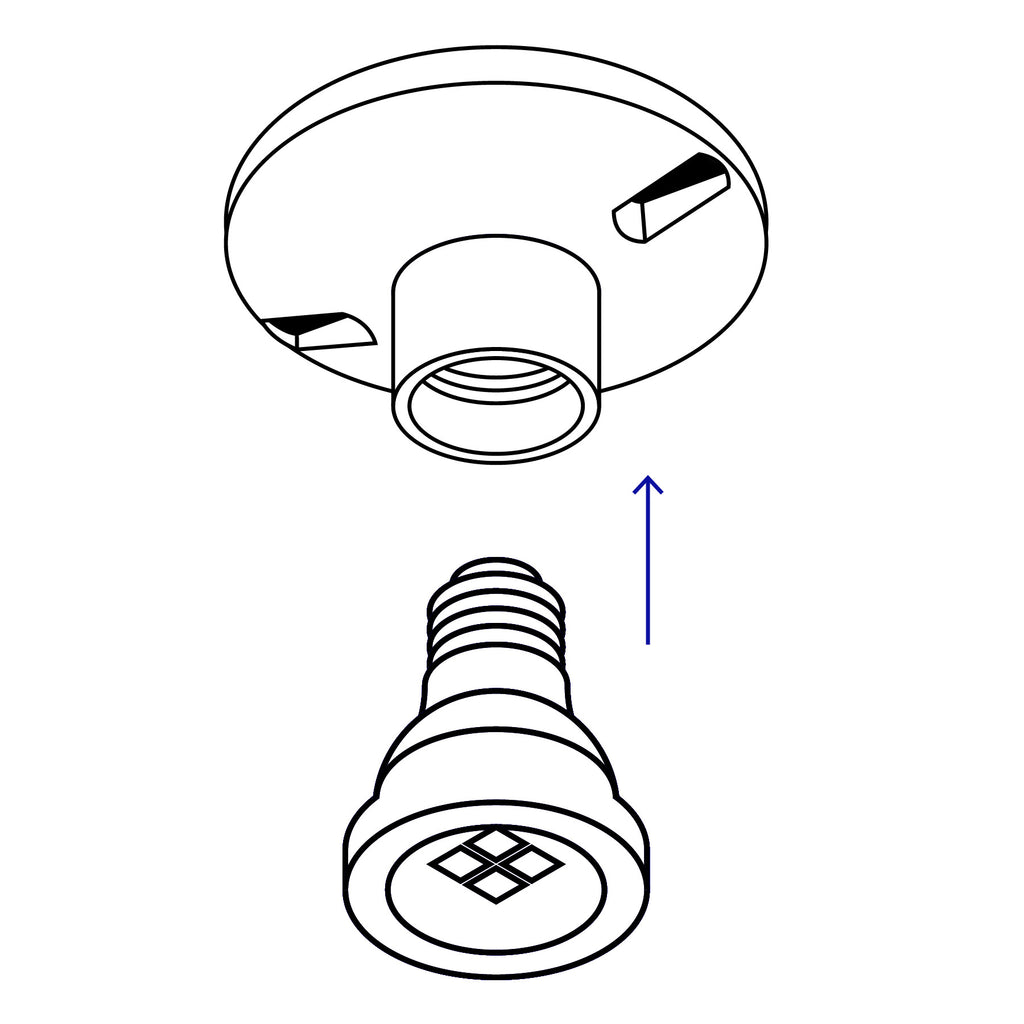 Soquet de porcelana para candil, VOLTECK POPO-10 (46531)