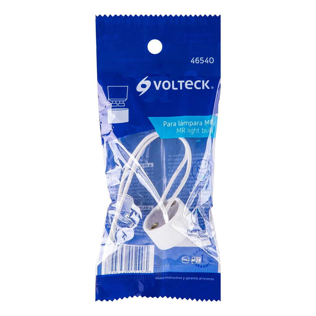 Portalámpara de porcelana para base GU10, VOLTECK POPO-21 (46540)