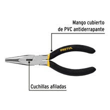 Cargar imagen en el visor de la galería, Pinza de punta y corte 6&quot; mango de PVC, PRETUL PPC-6P (22624)