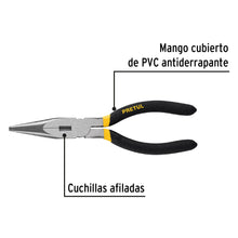 Cargar imagen en el visor de la galería, Pinza de punta y corte 7&quot; mango de PVC, PRETUL PPC-7P (22625)