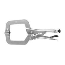 Cargar imagen en el visor de la galería, Pinza de presión 9&quot; tipo &quot;C&quot; con mordaza autoajustable TRUPER PPC-9R (17414)
