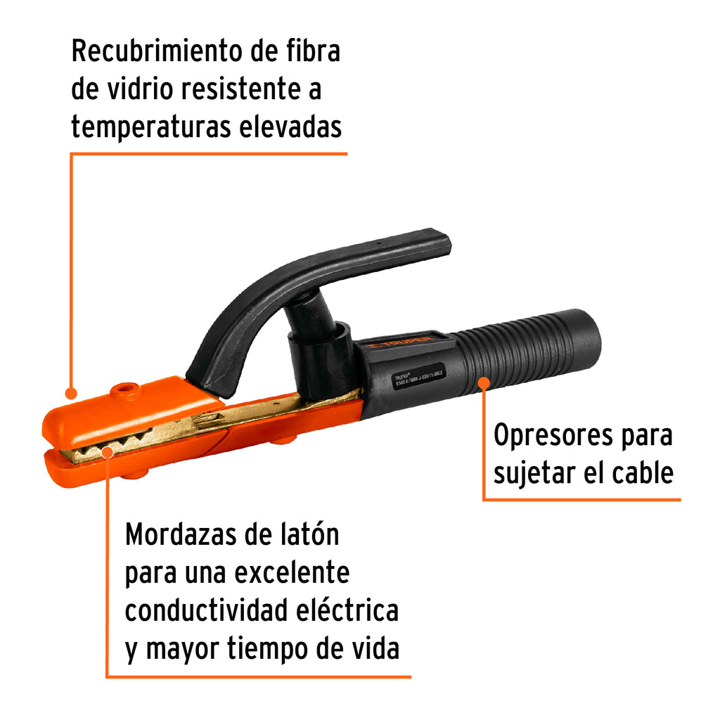 Pinza porta electrodo de 500 A, TRUPER PPE-500 (14233)