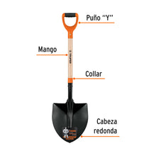 Cargar imagen en el visor de la galería, Pala redonda #4 T-2000 tipo español, puño &quot;Y&quot;, TRUPER PPH-P (17165)
