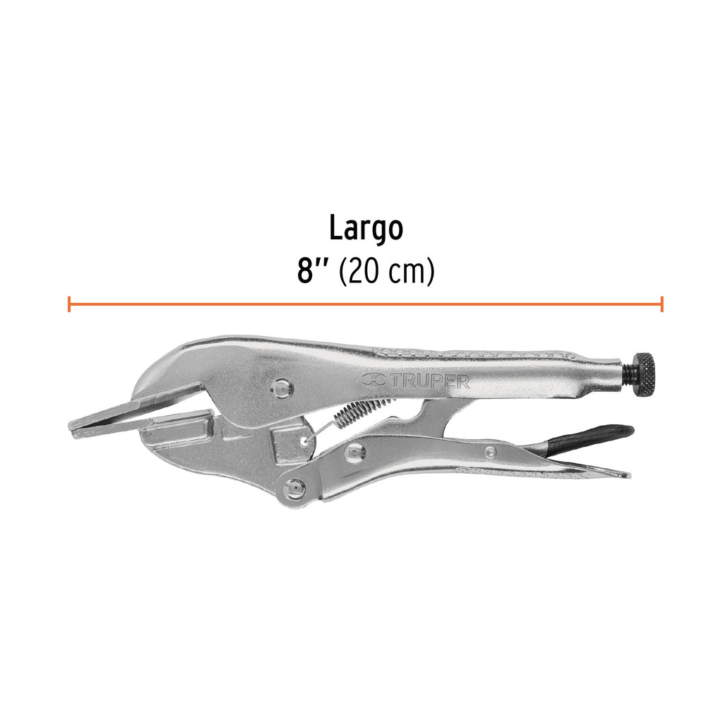 Pinza de presión 8" hojalatera, TRUPER PPP-8R (17425)