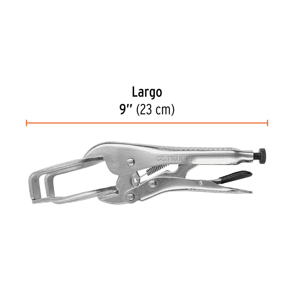 Pinza de presión 9" soldadora, TRUPER PPS-9R (17426)