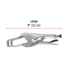 Cargar imagen en el visor de la galería, Pinza de presión 9&quot; soldadora, TRUPER PPS-9R (17426)