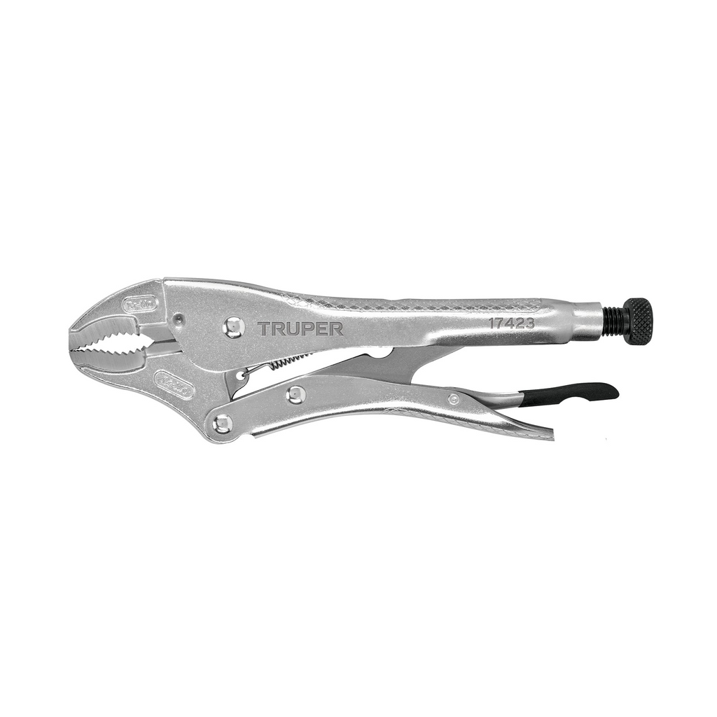 Pinza de presión 7" mordaza curva, TRUPER PPT-7C (17421)