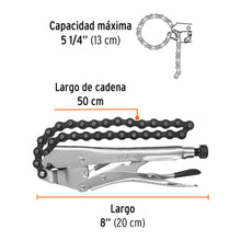 Cargar imagen en el visor de la galería, Pinza de presión 8&quot; de cadena, TRUPER PPT-CAD (17438)