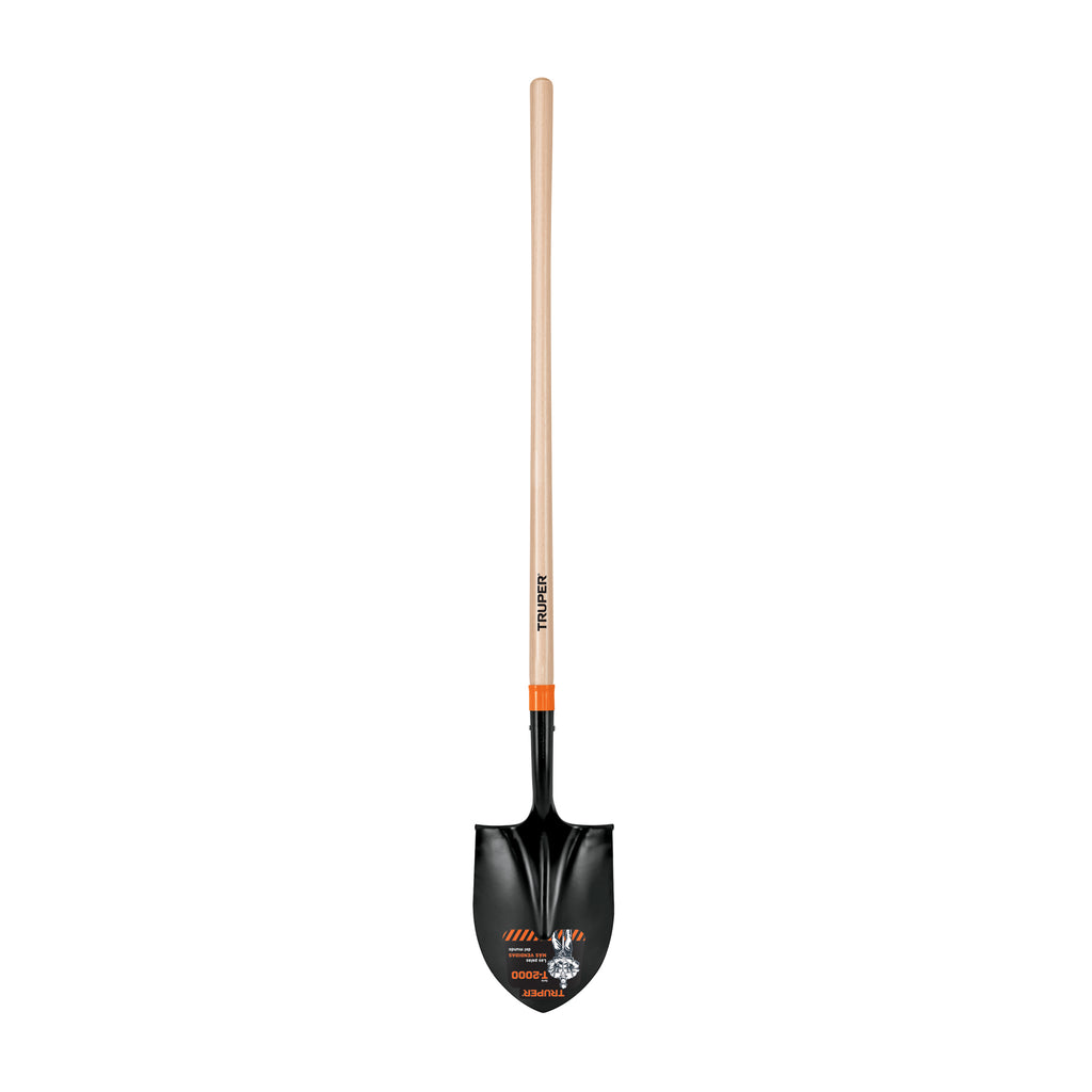 Pala redonda T-2000, mango largo 45", TRUPER PRL-P (17175)