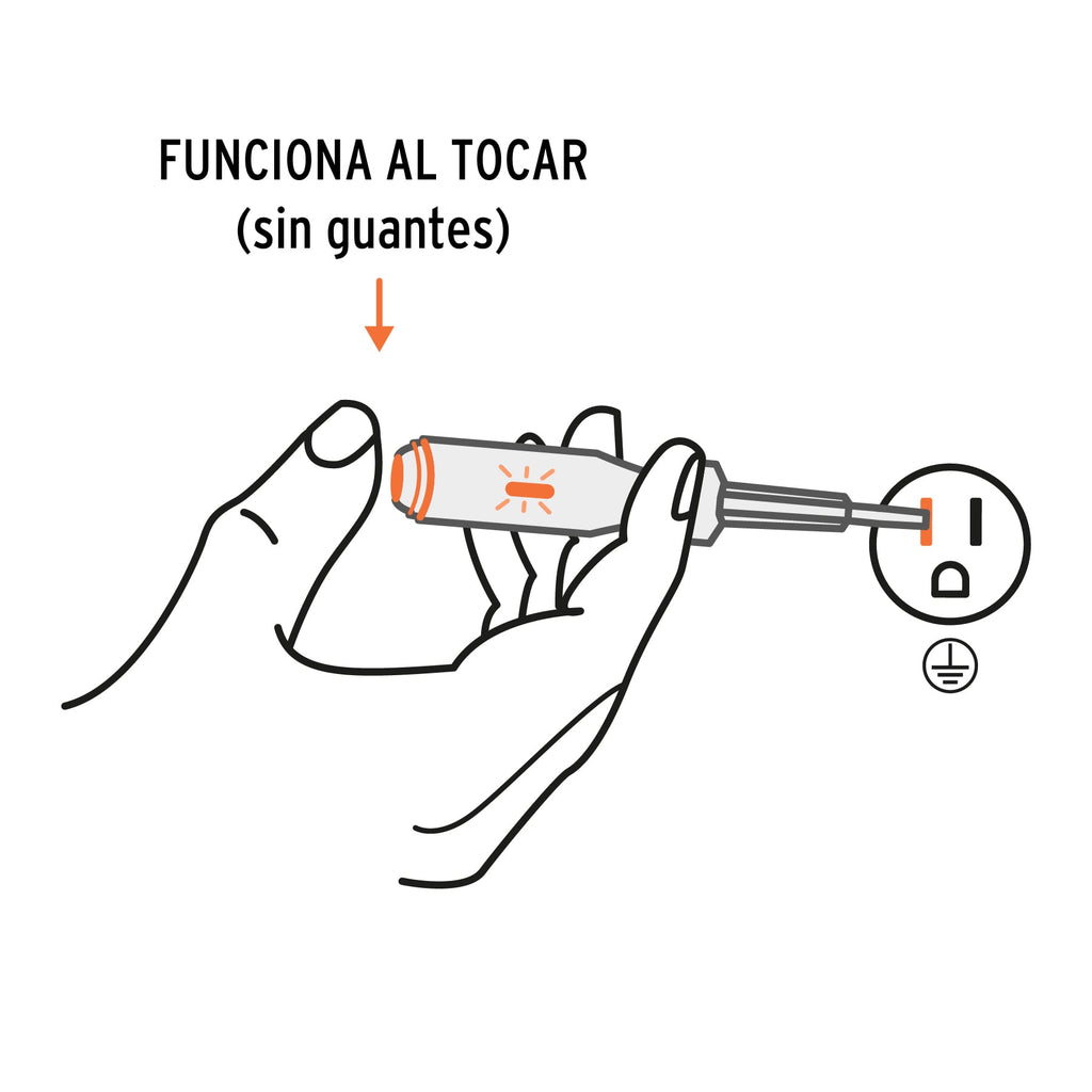 Probador de circuitos de corriente alterna 14 cm, TRUPER PROCO-14 (13988)