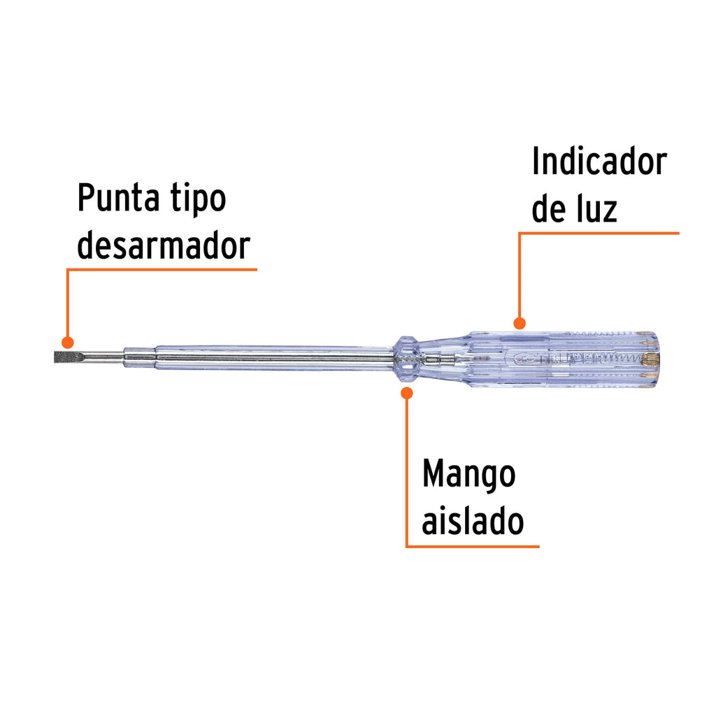 Probador de circuitos de corriente alterna 19 cm, TRUPER PROCO-19 (13989)