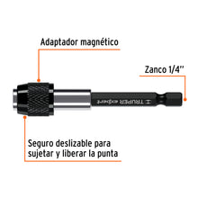 Cargar imagen en el visor de la galería, Adaptador para puntas magnética 75mm PUDE-9075 (11873)