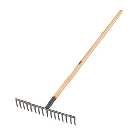 Rastrillo recto de 16 dientes, mango de 60
