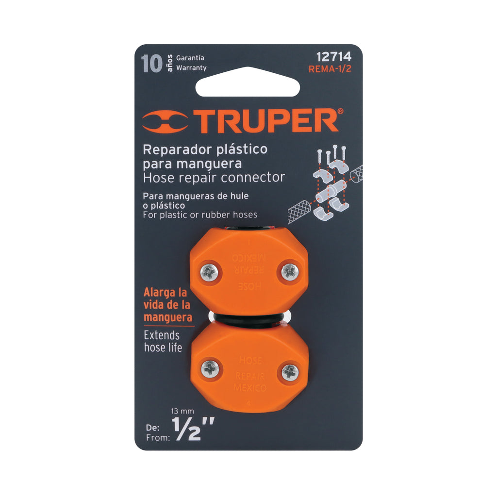 Reparador 1/2" de ABS para manguera, TRUPER REMA-1/2 (12714)