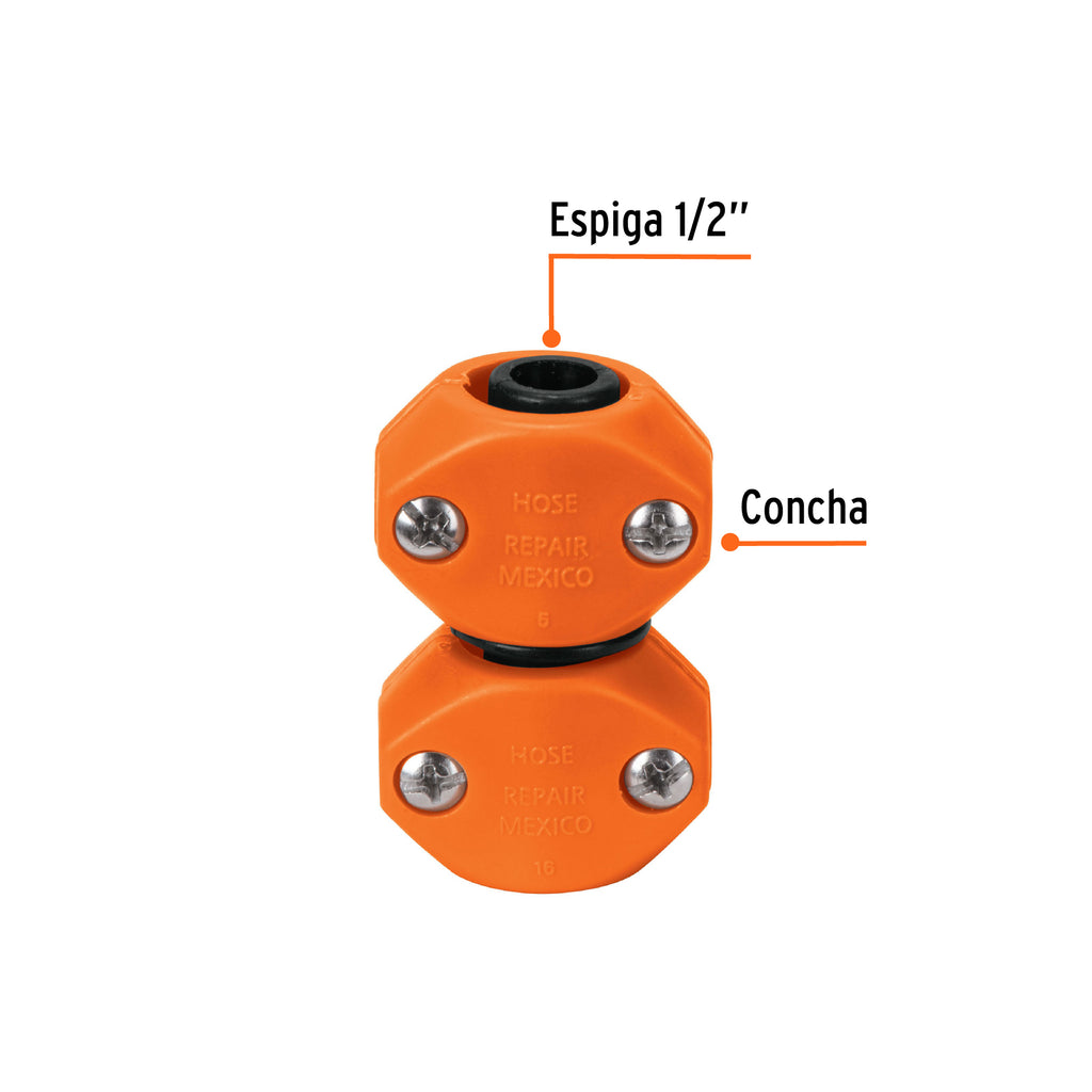 Reparador 1/2" de ABS para manguera, TRUPER REMA-1/2 (12714)