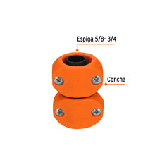 Cargar imagen en el visor de la galería, Reparador 5/8&quot;-3/4&quot; de ABS para manguera, TRUPER REMA-5/8-3/4 (12720)